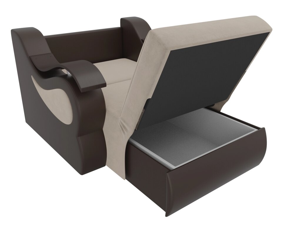 Кресло-кровать Меркурий 60 | бежевый | коричневый от компании M-Lion мебель - фото 1