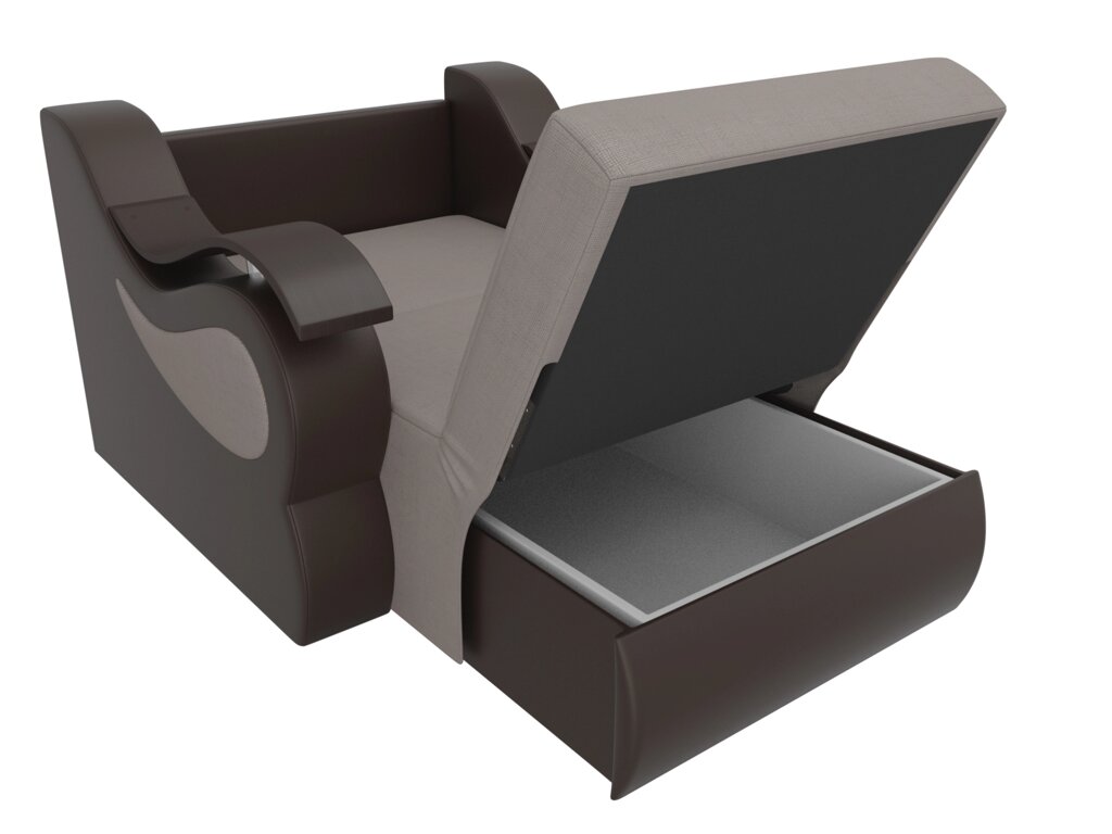 Кресло-кровать Меркурий 60 | бежевый | коричневый от компании M-Lion мебель - фото 1