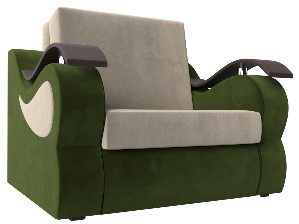 Кресло-кровать Меркурий 60 | бежевый | зеленый от компании M-Lion мебель - фото 1