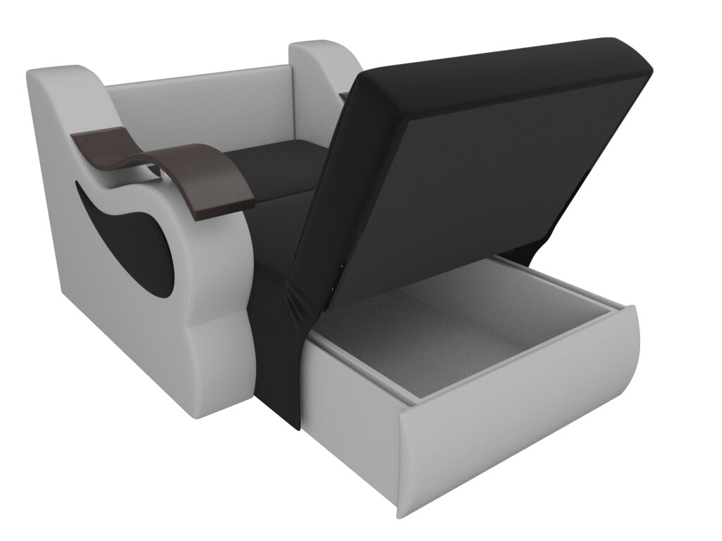 Кресло-кровать Меркурий 60 | Черный | Белый от компании M-Lion мебель - фото 1