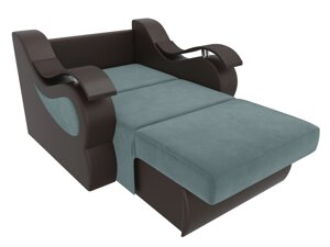 Кресло-кровать Меркурий 80 | Бирюзовый | Коричневый
