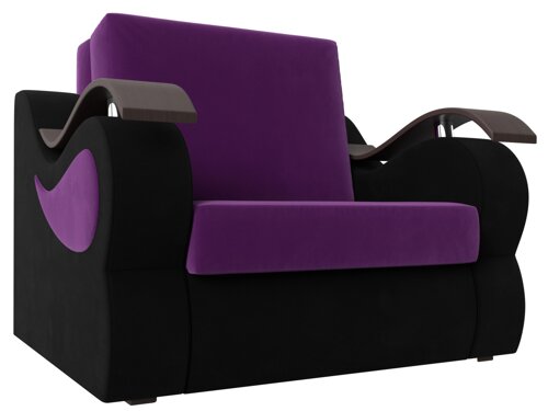 Кресло-кровать Меркурий 80 | Фиолетовый | Черный