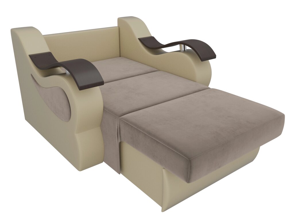 Кресло-кровать Меркурий 80 | Коричневый | Бежевый от компании M-Lion мебель - фото 1