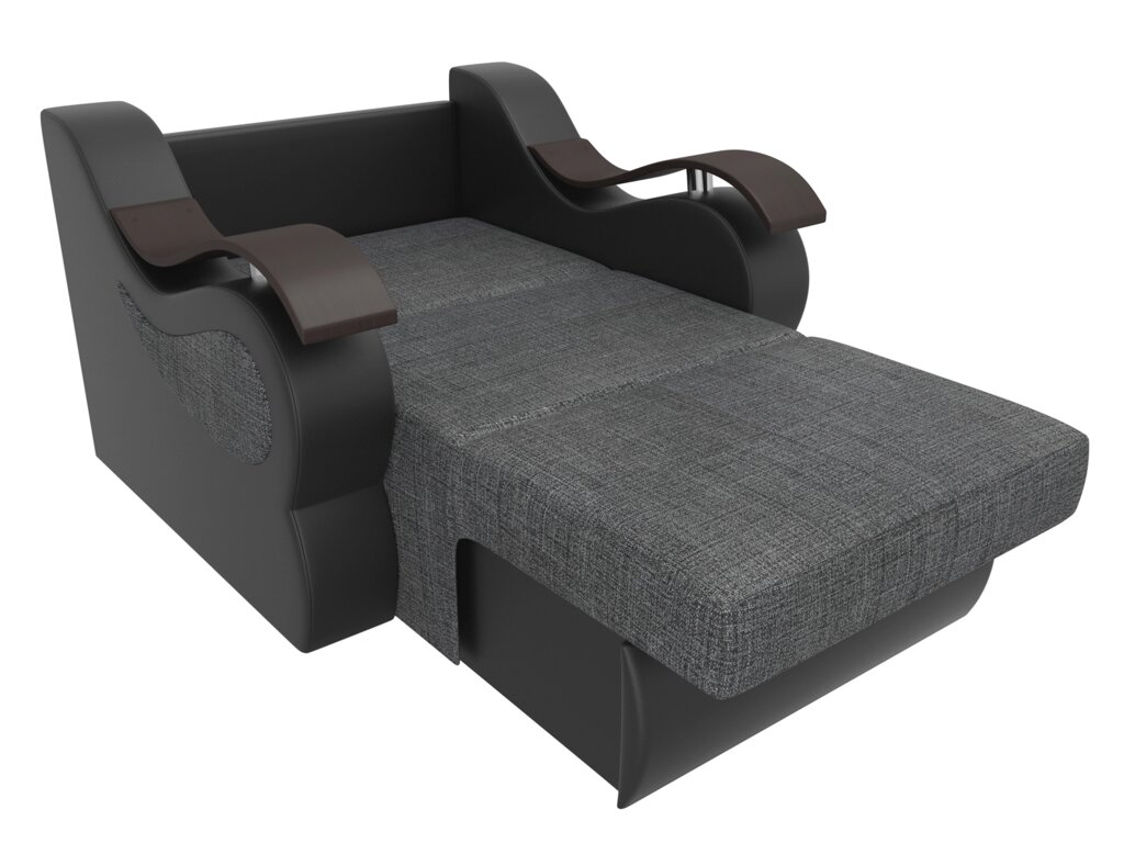Кресло-кровать Меркурий 80 | Серый | черный от компании M-Lion мебель - фото 1