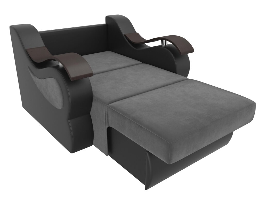 Кресло-кровать Меркурий 80 | Серый | черный от компании M-Lion мебель - фото 1