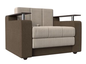 Кресло-кровать Мираж, рогожка, бежевый, коричневый