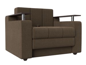 Кресло-кровать Мираж, рогожка, коричневый