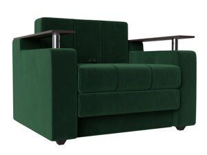 Кресло-кровать Мираж, велюр, зеленый