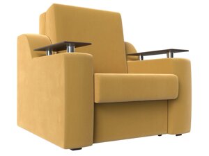 Кресло-кровать Сенатор 60, микровельвет, желтый