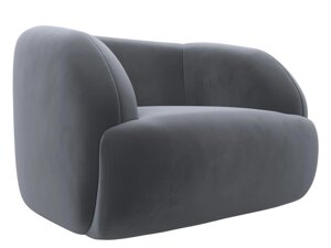 Кресло Лига-041, велюр, серый