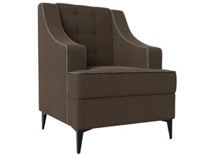 Кресло Марк, рогожка, коричневый, серый