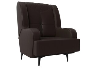 Кресло Неаполь, экокожа, коричневый