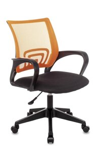 Кресло офисное TopChairs ST-Basic сетка, ткань оранжевый