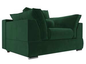 Кресло Пекин, велюр, зеленый