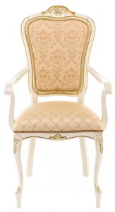 Кресло Руджеро патина золото - бежевый комби (318606)