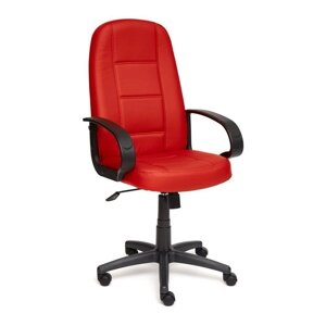Кресло руководителя CH747 кож-зам, красный, 36-161