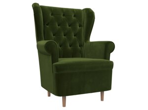 Кресло Торин Люкс, микровельвет, зеленый
