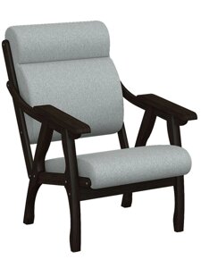 Кресло Вега 10 ткань серый | каркас венге