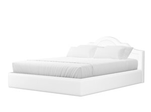 Кровать интерьерная Афина 160, экокожа, белый