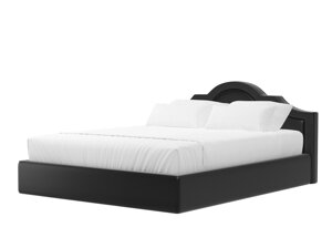 Кровать интерьерная Афина 160, экокожа, черный