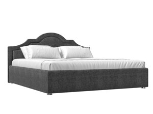 Кровать интерьерная Афина 160, рогожка, серый