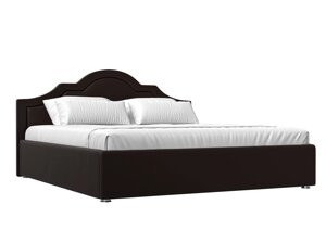 Кровать интерьерная Афина 180, экокожа, коричневый