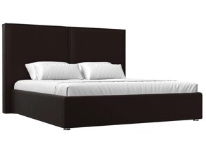 Кровать интерьерная Аура 160, экокожа, коричневый