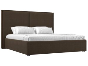 Кровать интерьерная Аура 160, рогожка, коричневый