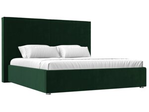 Кровать интерьерная Аура 200, велюр, зеленый