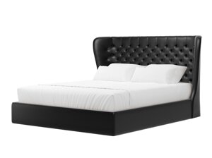 Кровать интерьерная Далия 160, экокожа, черный
