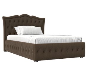 Кровать интерьерная Герда 140, рогожка, коричневый