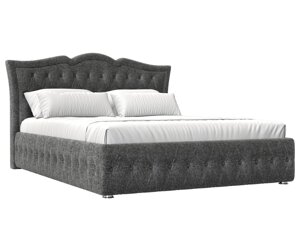 Кровать интерьерная Герда 180, рогожка, серый