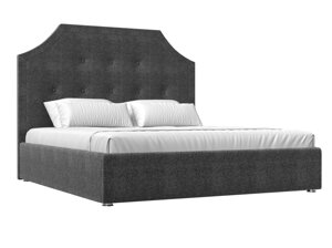 Кровать интерьерная Кантри 160, рогожка, серый