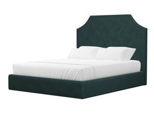 Кровать интерьерная Кантри 160, велюр, бирюзовый