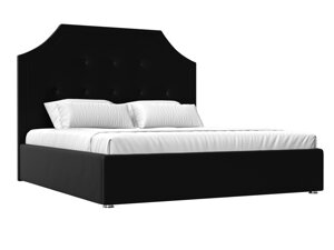 Кровать интерьерная Кантри 180, экокожа, черный