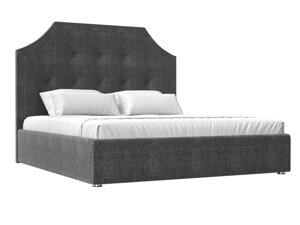 Кровать интерьерная Кантри 180, рогожка, серый