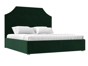 Кровать интерьерная Кантри 180, велюр, зеленый