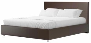 Кровать интерьерная Кариба 160, экокожа, коричневый
