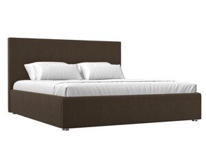 Кровать интерьерная Кариба 160, рогожка, коричневый
