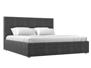 Кровать интерьерная Кариба 160, рогожка, серый