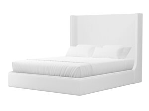 Кровать интерьерная Ларго 160, экокожа, белый