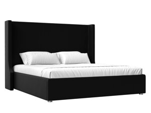 Кровать интерьерная Ларго 180, экокожа, черный