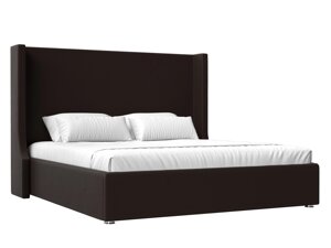 Кровать интерьерная Ларго 180, экокожа, коричневый