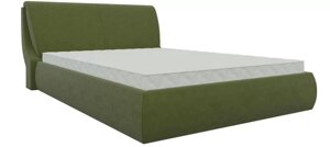 Кровать интерьерная Принцесса 160, микровельвет, зеленый