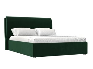 Кровать интерьерная Принцесса 180, велюр, зеленый
