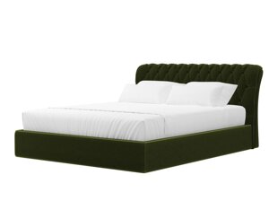 Кровать интерьерная Сицилия 160, микровельвет, зеленый