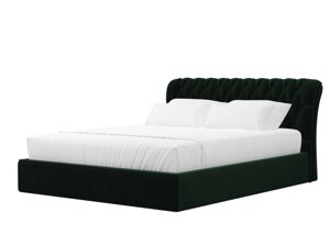 Кровать интерьерная Сицилия 160, велюр, зеленый