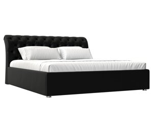 Кровать интерьерная Сицилия 180, экокожа, черный