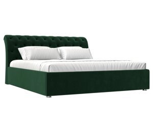 Кровать интерьерная Сицилия 180, велюр, зеленый
