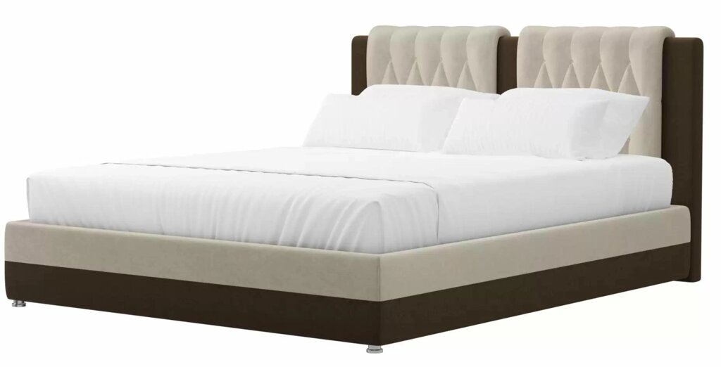Кровать Камилла | бежевый | коричневый от компании M-Lion мебель - фото 1